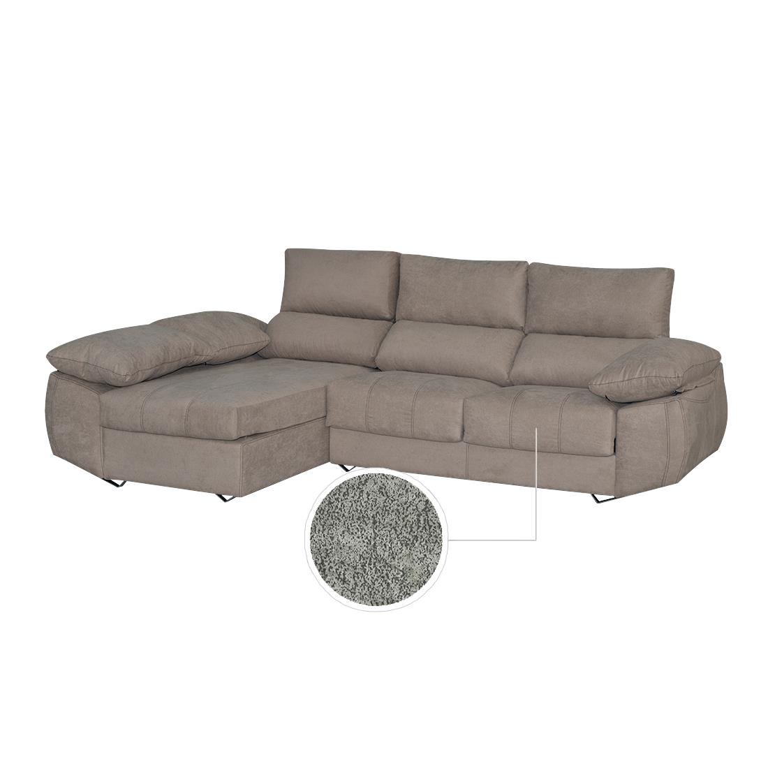 BLACK SOFA 3P + CHAISE Polpo